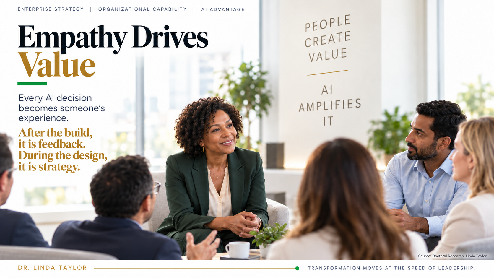 Empathy as strategic capability in AI transformation leadership